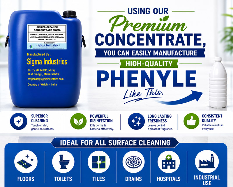 White Phenyl Concentrate, Pine Gel (Scented Cleaner Concentrate)
