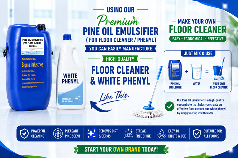 Pine Oil Emulsifier for Floor Cleaner and White Phenyl
